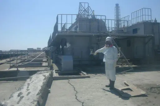 La centrale de Fukushima-Daiichi, le 2 avril 2011.