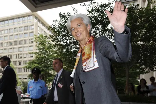 Christine Lagarde est sortie détendue de ses trois heures d'échanges avec les 24 membres du conseil d'administration du FMI