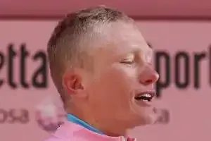 Evans au finish,"Vino" en rose