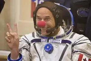 Le clown de l'espace de retour sur terre