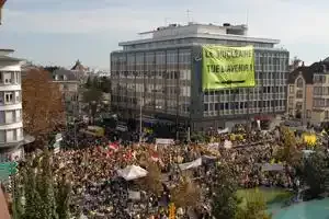 Les anti-nucléaire manifestent à Colmar