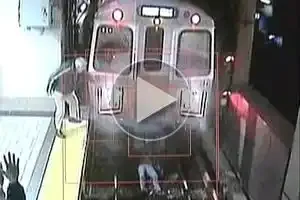 Un accident spectaculaire évité dans le métro à Boston
