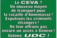 Un parti suisse qualifie de "racaille" les habitants d'Annemasse