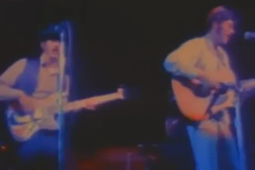 The Band sur la scène de Woodstock.