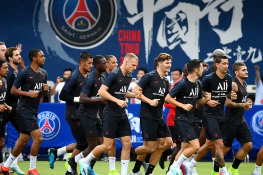 Le PSG en tournée en Chine (1280x640) FRANCK FIFE / AFP