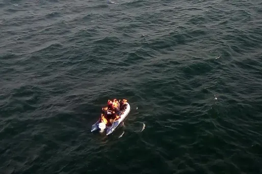 Des migrants secourus dans la Manche (image d'illustration).