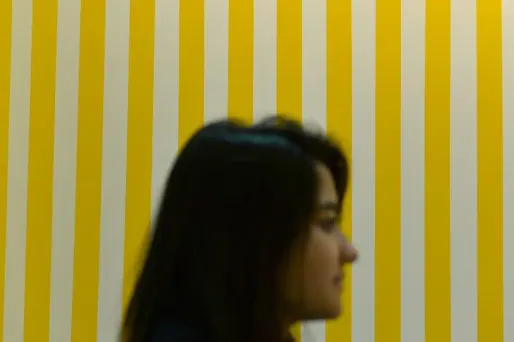 Une peinture de Daniel Buren