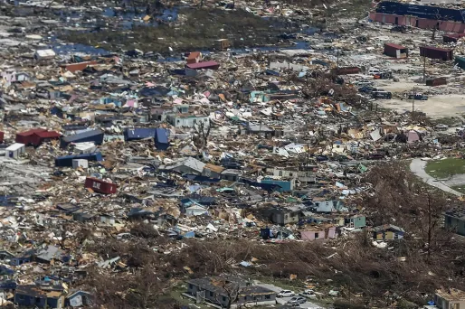 L'ouragan Dorian a frappé les Bahamas dimanche dernier.