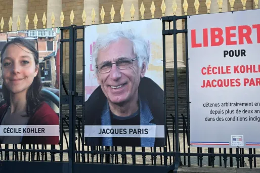 Cécile Kohler et Jacques Paris étaient incarcérés depuis trois ans en Iran.