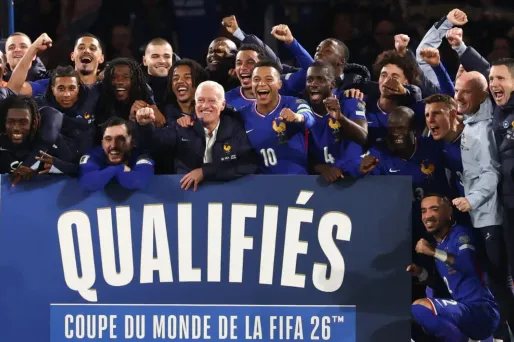 Le capitaine des Bleus Kylian Mbappé a inscrit un doublé face à l'Ukraine.