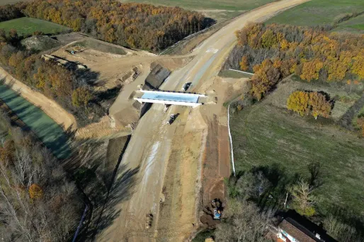 Autoroute A69 en chantier.