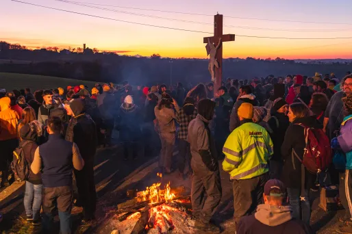 Plusieurs points de blocage sont toujours en cours dans le Sud-Ouest de la France, comme ici à Benque (Haute-Garonne).