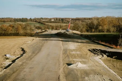 Chantier de l'autoroute A69