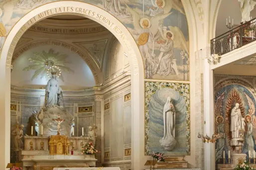 La chapelle Notre-Dame de la Médaille Miraculeuse, lieu d’apparition mariale.