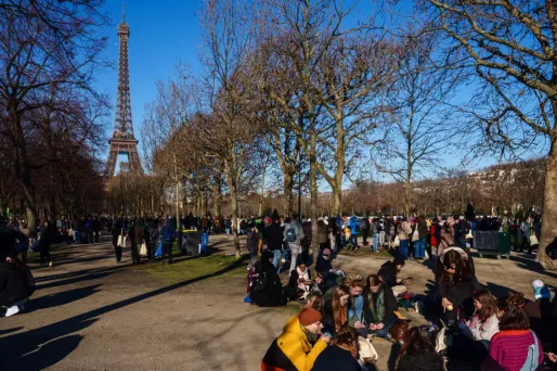 15.000 jeunes venus de toute l'Europe sont rassemblés dans la capitale depuis deux jours.