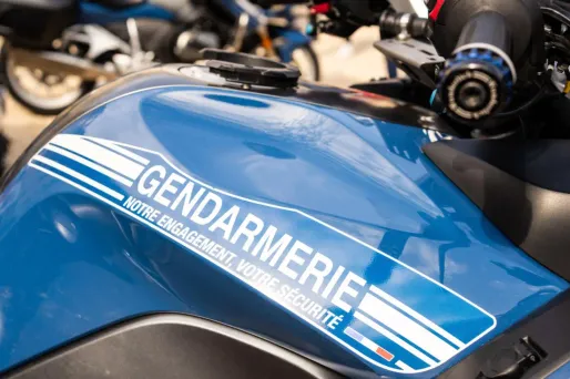 Moto de gendarmerie (Illustration)