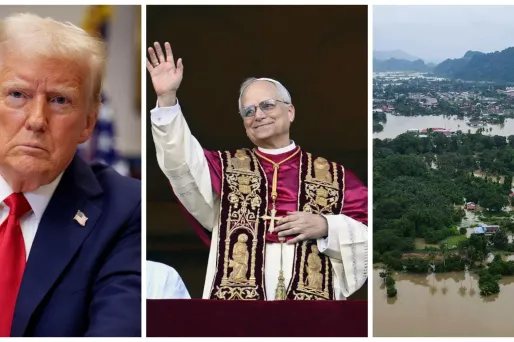 Donald Trump, Léon XIV, inondations record en Asie... Cinq événements marquants à l'international en 2025
