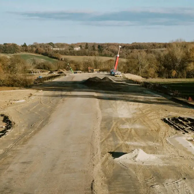Chantier de l'autoroute A69