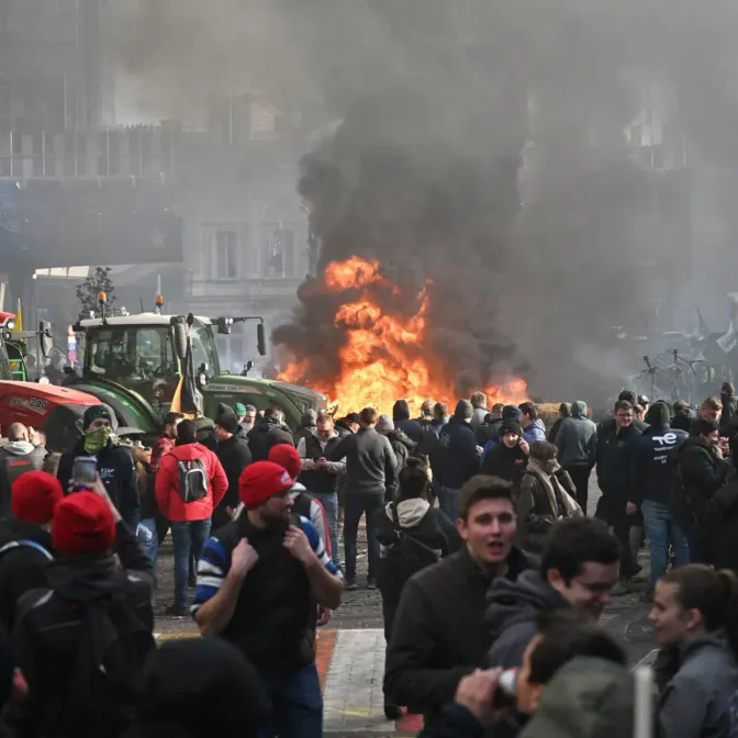 Colère agricole : des milliers d'agriculteurs européens réunis à Bruxelles pour manifester