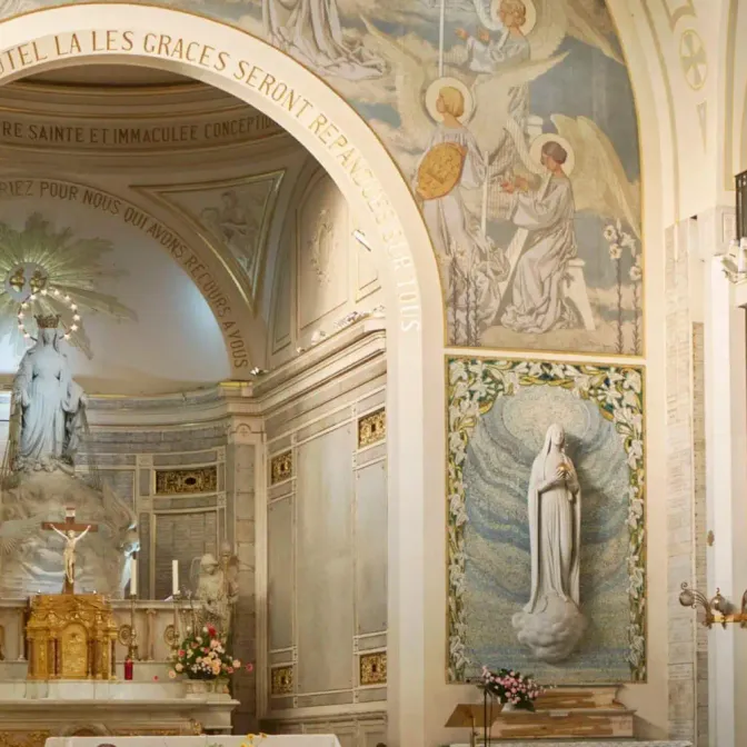La chapelle Notre-Dame de la Médaille Miraculeuse, lieu d’apparition mariale.