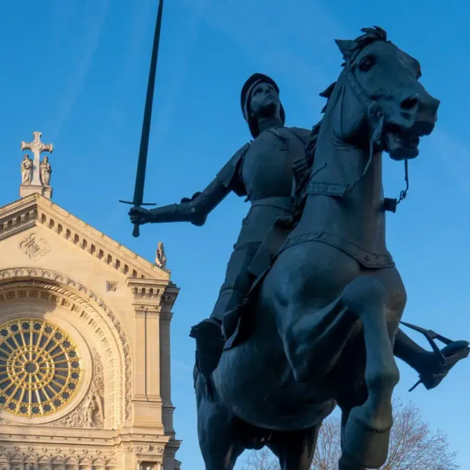 Statue équestre de Jeanne d'Arc à Paris (Archives)
