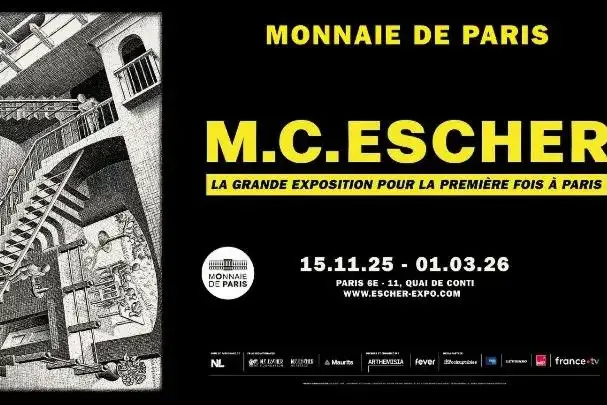 Une exposition consacrée à M.C Escher, un artiste néerlandais véritable trait d'union entre art et science