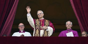 Le pape Léon XIV tout juste élu.