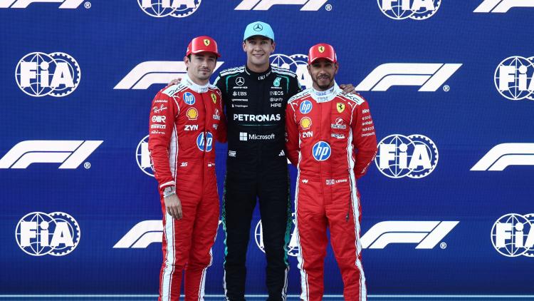 Formule 1 : George Russell partira en pole position du Grand Prix d'Autriche devant les deux Ferrari